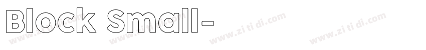 Block Small字体转换